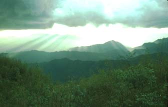 Monsoon clouds over Da Yang Tian, Datang, Yunnan